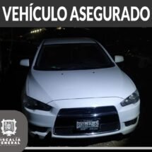 ASEGURAN VEHÍCULO CON REPORTE DE ROBO