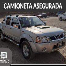 SE ASEGURA CAMIONETA RELACIONADA CON EL DELITO DE HOMICIDIO