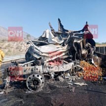 TRAILER TERMINA EN LLAMAS SE REPORTA UNA PERSONA MUERTA