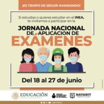 Realizará INEA Jornada Nacional de Aplicación de Exámenes para educación básica