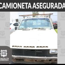 SE ASEGURA CAMIONETA CON ALTERACIONES EN SU NÚMERO DE SERIE
