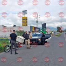 MOTOCICLISTA LESIONADO EN CHOQUE