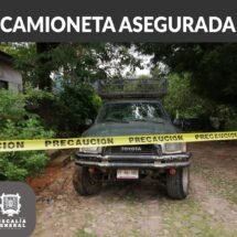 CUATRO CAMIONETAS CON REPORTE DE ROBO SON ASEGURADAS