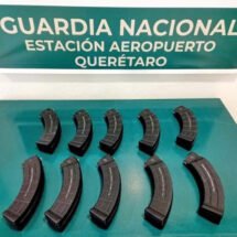 GUARDIA NACIONAL Y EJÉRCITO MEXICANO ASEGURAN CARGADORES