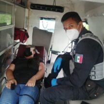 ATIENDE SSPC A CINCO PERSONAS QUE RESULTARON LESIONADAS EN TEPIC