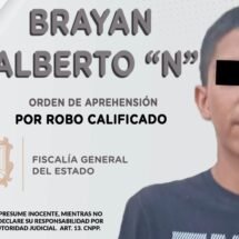 BRAYAN ALBERTO “N” FUE DETENIDO