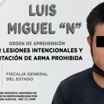 APREHENDIDO POR LESIONES Y PORTACIÓN DE ARMA