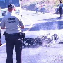 CHOCA Y SE INCENDIA GUARDIA NACIONAL