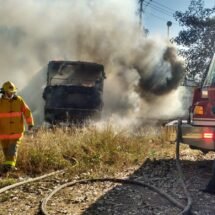 MISTERIOSO INCENDIO DE AUTOBÚS