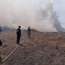 SE REPORTÓ INCENDIO EN LOTE BALDÍO