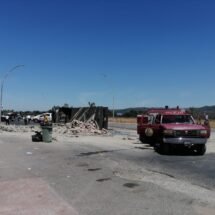 SE INCENDIÓ UN CAMIÓN TIPO TORTON 