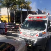 MOTOCICLISTA LESIONADO EN CHOQUE