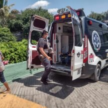 AUXILIADA POR PERSONAL DE LA UNIDAD MÉDICA DE LA POLICÍA ESTATAL 