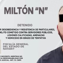 FISCALÍA GENERAL DEL ESTADO DE NAYARIT A TRAVÉS DE LA AGENCIA DE INVESTIGACIÓN CRIMINAL ATRAPAN A MILTON “N”