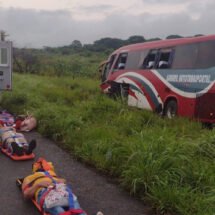 DOS HERIDOS EN COLISIÓN DE AUTOBÚS CON DESTINO A GUADALAJARA