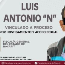 VINCULADO A PROCESO POR HOSTIGAMIENTO Y ACOSO SEXUAL