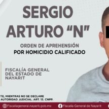 SERGIO ARTURO “N APREHENDIDO POR EL DELITO DE HOMICIDIO 