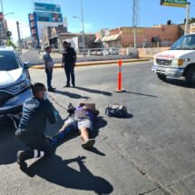 UN MOTOCICLISTA HERIDO EN CHOQUE