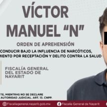 APREHENDEN A VÍCTOR MANUEL “N”