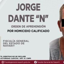 EJECUTAN ORDEN DE APREHENSIÓN A JORGE DANTE