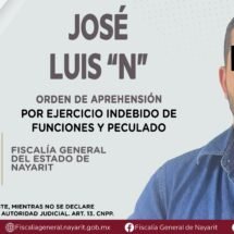 JOSÉ LUIS “N” ES APREHENDIDO EN TUXPAN