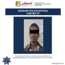 Asegura SSPC a una persona en labores de prevención en el municipio de Ruiz